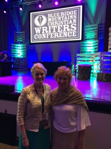 Janet and me at Blue Ridge Mountains Christian Writers Conference awards ceremony. 
